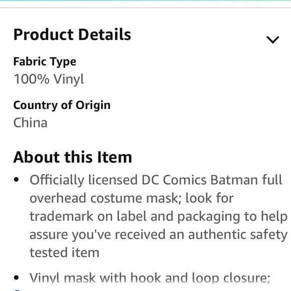 New Halloween Batman Mask - Picture 4 of 5